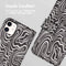 iMoshion Hoesje Geschikt voor iPhone 11 Hoesje Met Pasjeshouder - iMoshion Design Bookcase smartphone - Meerkleurig / Black And White