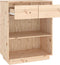 vidaXL - Wandkast - 60x34x75 - cm - massief - grenenhout