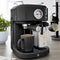 Swan One-Touch Retro Espressomachine - Zwart - 1100 Watt