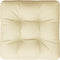 vidaXL - Palletkussen - 60x60x12 - cm - stof - crèmekleurig