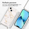 iMoshion Hoesje Geschikt voor iPhone 14 Hoesje Met Koord - iMoshion Design Hoesje met Koord - Wit / White Marble