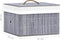 vidaXL - Opbergboxen - 4 - st - bamboe - grijs