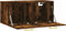 vidaXL - Wandkast - 80x36,5x35 - cm - bewerkt - hout - gerookt - eikenkleurig