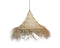 Furnilux-Grote Raffia Hanglamp Ø110 cm – Handgemaakte Boho Plafondlamp van Natuurlijk Gras – XL N...