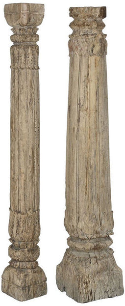 Home ESPRIT - Decoratieve figuren - Natuurlijk teakhout 23 X 23 X 149 cm