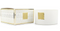 Bahoma Luxe Geurkaars - Geurkaars met 3 Lonten - 15 x 15 cm - Wit