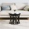 vidaXL - Nesting - Tafelset - 2 - stuks - Zwart - Eiken - Hout