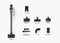 Samsung Jet 85S Multi VS70H25WWG/WA - Steelstofzuiger - 2-in-1 laadstation - HEPA-filter - Slim LED Brush