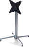 X Cross Terrastafel Grijs Frame + Galaxy Marble HPL 70x70 cm - Essentials 110011577 - Horeca & Professioneel