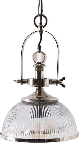 Riviera Maison Hanglamp - Brixton Factory Hanglampen Woonkamer Eetkamer - Zilver