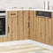 vidaXL - Keuken - hoekonderkast - Lucca - bewerkt - hout - artisanaal - eikenkleur