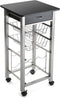 Groentetrolley Versa Zwart PVC 40 x 82 x 40 cm