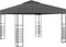 vidaXL - Tuinpaviljoen - met - LED-lichtslinger - 3x3 - m - antracietkleurig