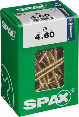 Schroefdoos SPAX Houten schroef Platte kop (4 x 60 mm) (4,0 x 60 mm)