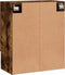 vidaXL - Wandkast - 60x31x70 - cm - bewerkt - hout - gerookt - eikenkleurig