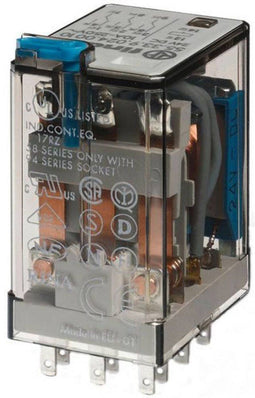 Finder 55.33.9.012.0090 Steekrelais 12 V/DC 10 A 3x wisselcontact 1 stuk(s)