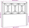 vidaXL - Hoofdbord - 100 - cm - metaal - zwart