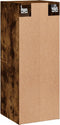 vidaXL - Wandkast - 34,5x34x90 - cm - bewerkt - hout - gerookt - eikenkleurig