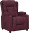vidaXL Fauteuil verstelbaar stof paars