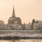 Customize it - Tuinschilderij ijssel winter 130x70