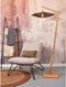GOOD&MOJO Vloerlamp Iguazu - Bamboe/Jute Naturel/Zwart - 78x55x176cm - - Staande lampen voor Woonkamer - Slaapkamer