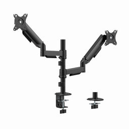 Gembird MA-DA2P-02 - Verstelbare bureau-montagearm voor 2 beeldschermen 17"-32" - Zwart