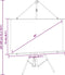 vidaXL - Projectiescherm - met - statief - 16:9 - 50''