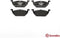 BREMBO P85041 - Remblokkenset - Kwaliteit conform technische specificaties - (4 stuks)