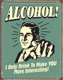 Metalen Retro Bord Alcohol