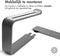 iMoshion Aluminium Antislip Laptop Standaard - Ergonomische Laptop Stand - Tablet Houder - Geschikt voor alle Laptops - Donkergrijs