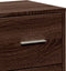 vidaXL - Dressoir - 60x31x84 - cm - bewerkt - hout - bruin - eikenkleur