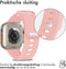 iMoshion Bandje Geschikt voor Apple Watch Bandje Series 1 / 2 / 3 / 4 / 5 / 6 / 7 / 8 / 9 / SE / Ultra (2) - 42 / 44 / 45 / 49 mm - iMoshion Siliconen band - Roze