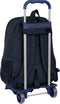 Schoolrugzak met Wielen Real Madrid C.F. Marineblauw 32 x 44 x 16 cm