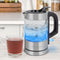 ProfiCook WKS 1228 G - Glazen waterkoker 0,5 liter - Roestvrij staal met blauwe led verlichting