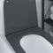 vidaXL - Snelle - Afneembare - Toiletbril - met - zachte - sluiting - Duroplast - - - Anthraciet