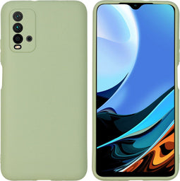 iMoshion Hoesje Geschikt voor Xiaomi Redmi 9T Hoesje Siliconen - iMoshion Color Backcover - groen