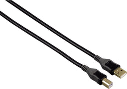 Cleveland - USB kabel A-B - 0,5 m - 480 Mbps - Zwart