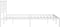 vidaXL - Bedframe - met - hoofdbord - metaal - wit - 160x200 - cm