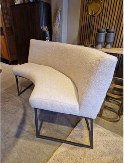 Eetkamerbank Zara halfrond - Naturel Alpine | Meubelplaats