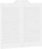 vidaXL - Draaideuren - louvredesign - 1-paar - 80x80 - cm - wit