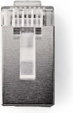 Nedis RJ45-Connector - Male - Solid UTP CAT6 - Recht - Verguld - 10 Stuks - PVC - Transparant - Polybag