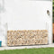 vidaXL - Haardhoutrek - 300x25x150 - cm - gegalvaniseerd - staal