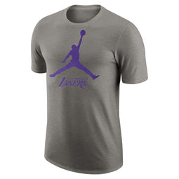 Heren-T-Shirt met Korte Mouwen Nike LAL M NK ES NBA JDN SS TEE FB9827 063 Grijs Maat L