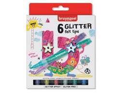 Bruynzeel 6 glitter felt tips 60126006