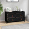 vidaXL - Dressoir - 100x40x54 - cm - massief - grenenhout - zwart
