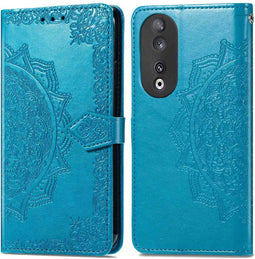 iMoshion Hoesje Geschikt voor Honor 90 Hoesje Met Pasjeshouder - iMoshion Mandala Bookcase - Turquoise
