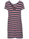 ONLBERA BACK LACE UP - Jurk - Korte mouwen - Loose fit - Lace-up detail op de rug - Stretchy stof