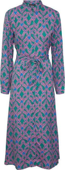 PIECES PCASHLEY LS MIDI SHIRT DRESS D2D - Maat S - Dames
