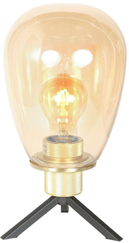 Steinhauer Reflexion 2682ME - Tafellamp E27 fitting 28cm hoog - Goud