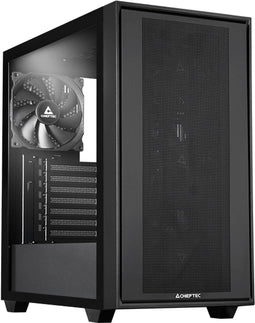 Chieftec GS-03B-BLK-OP - Midi Tower - 3x 140 mm ventilatoren - Zwart